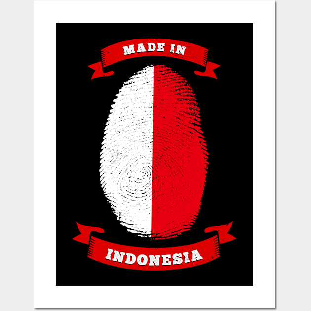 MADE IN INDONESIA FINGERPRINT Birthday Wall Art by G33KT33S